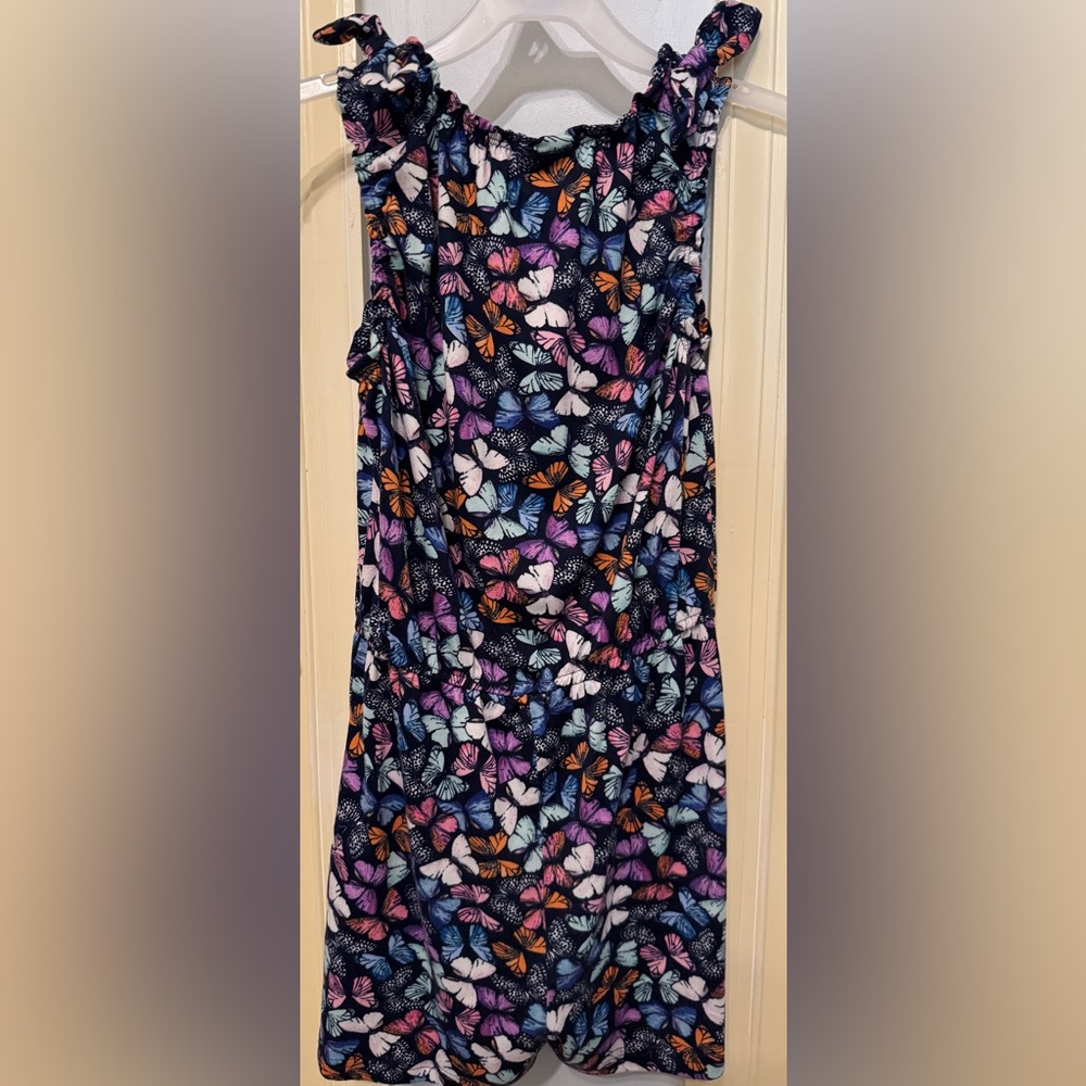 New girls Colorful Butterfly Print Romper